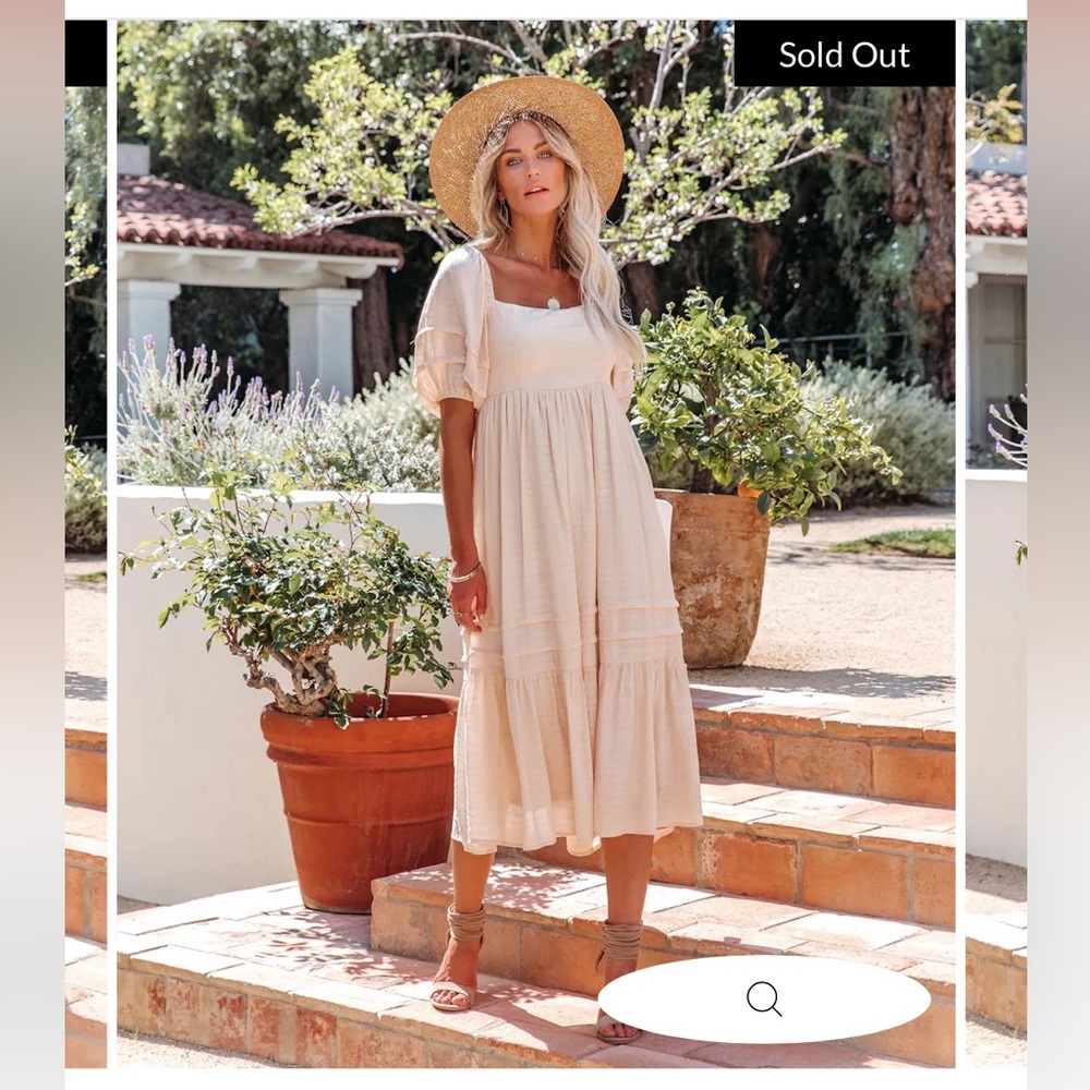 VICI Katelyn Puff Sleeve dress, size large. Never worn